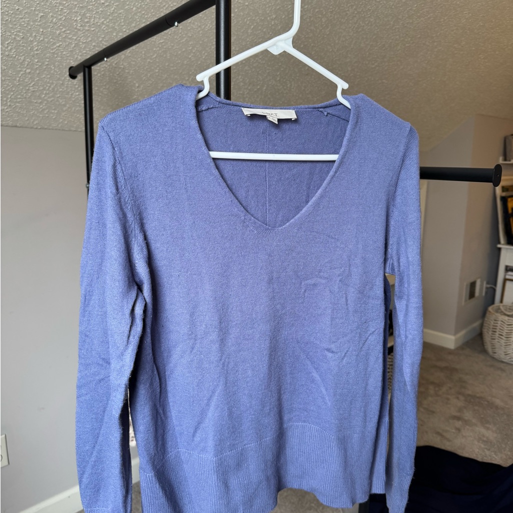 Loft Soft Blue Knit Top